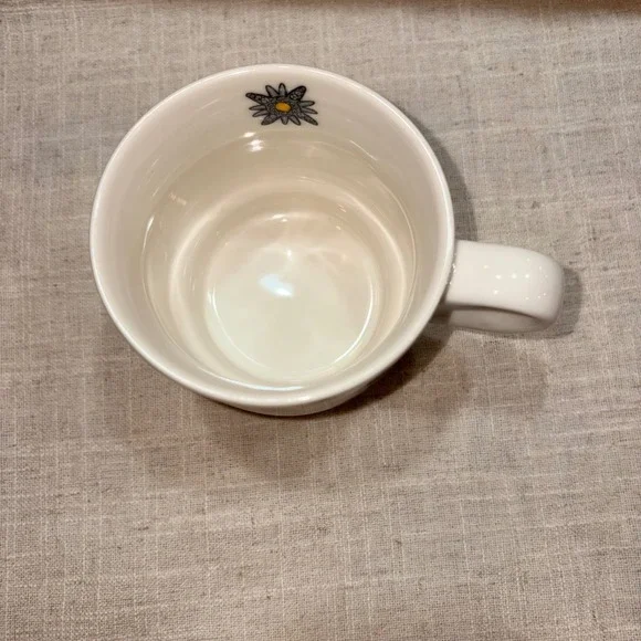 Brighton Mug Gemstone Enamel Design White Teal Coffee Cup - Picture 5 of 8